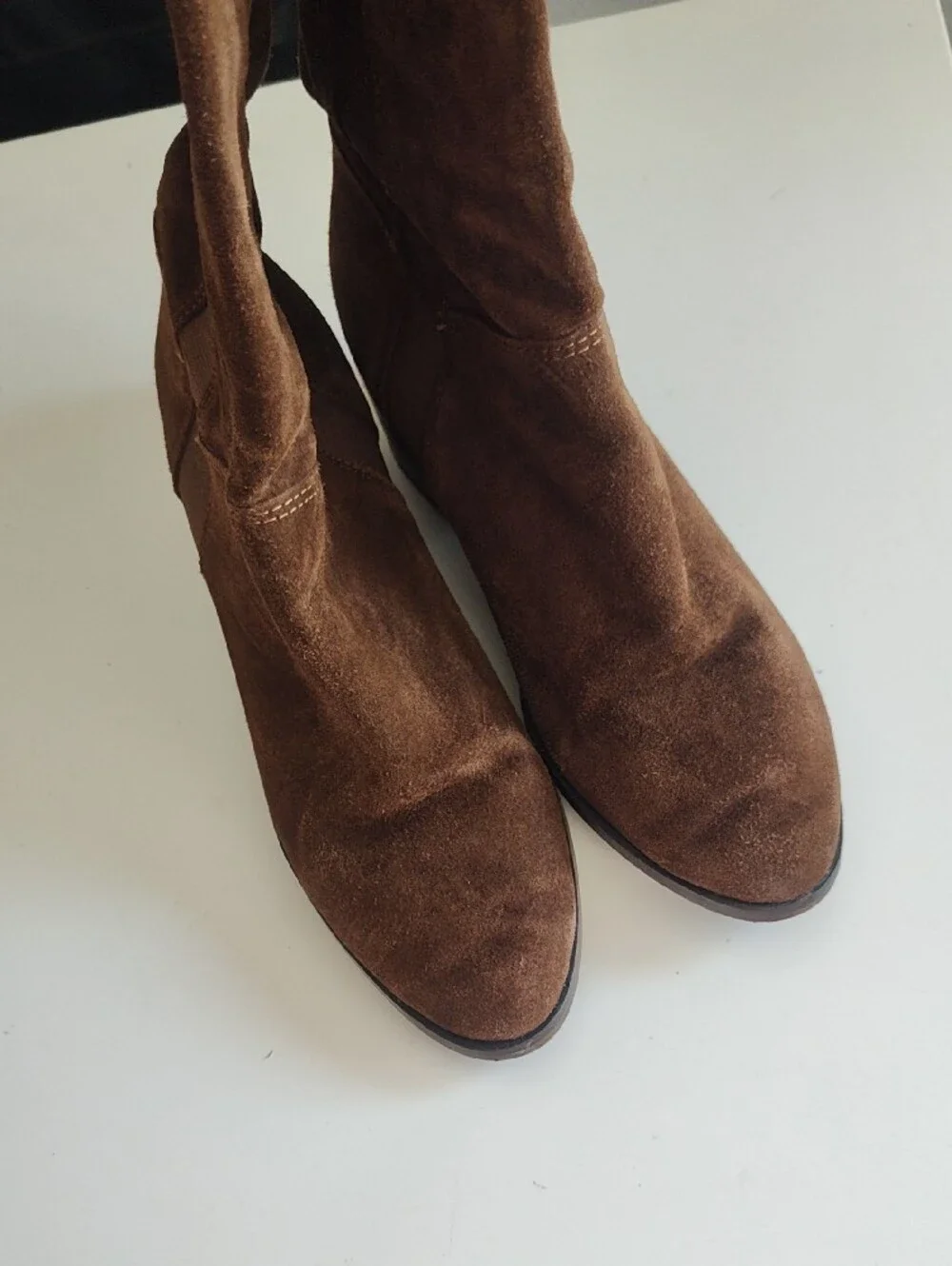 Steve Madden Giselle  Brown Suede Knee-High Women's Boots